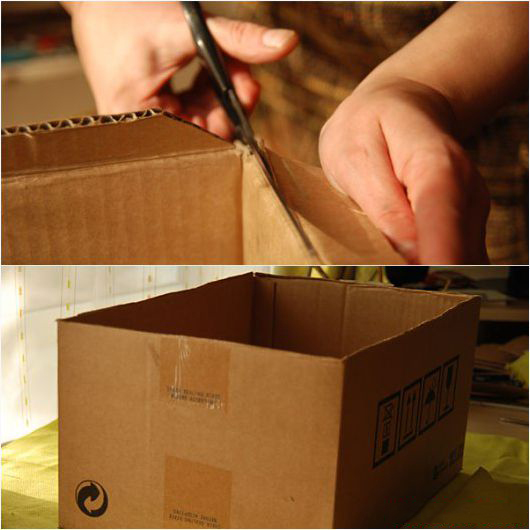 Tận dụng thùng carton làm hộp đồ độc đáo, đẹp mắt